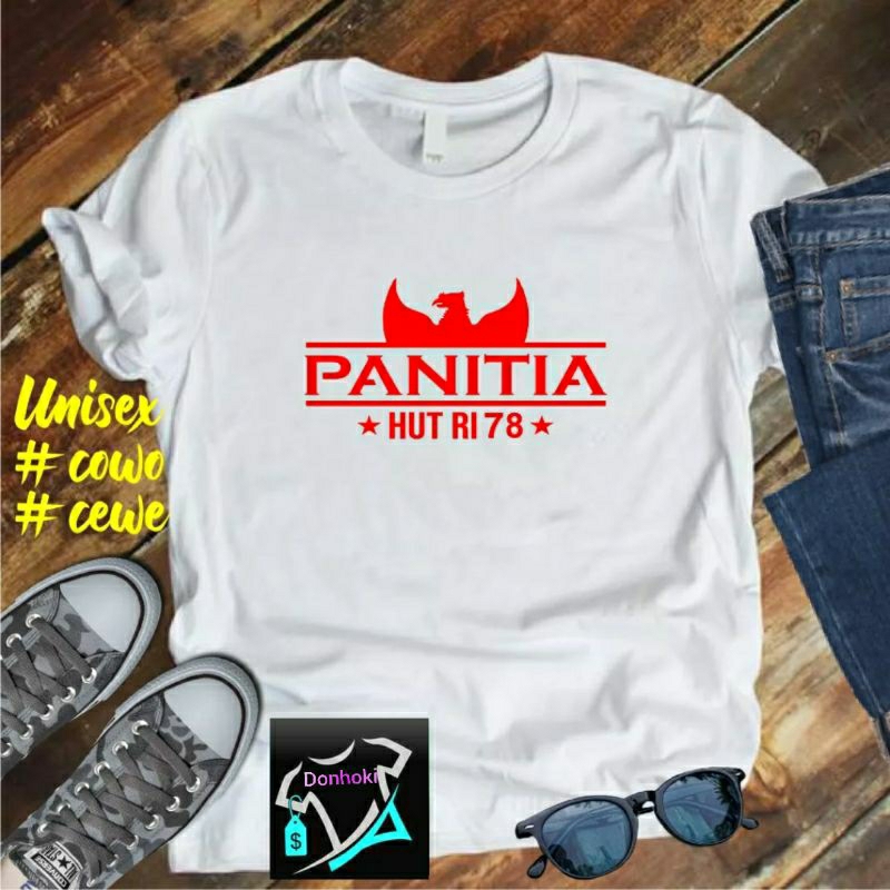Kaos PANITIA HUT RI 78  Hut RI 78 17 AGUSTUS 1945 KEMERDEKAAN INDONESIA Kaos Terlaris Kaos Pria Hits 2023 Kaos Murah Kaos Distro Kaos Pria Dan Wanita