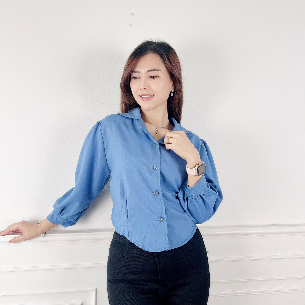 AFI - EC - Atasan Kemeja Puff Chia Blouse