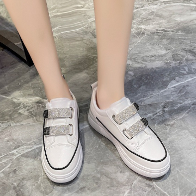 Sepatu Kasual Wanita Import Sepatu Velcro Perempuan Kekinian Sneaker Cewek Strap Blink Terbaru SP-261