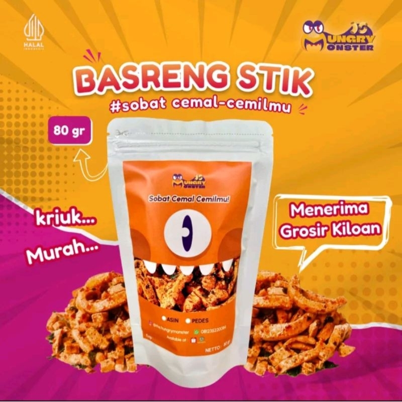 

Basreng stik snack kriuk / keripik pedas