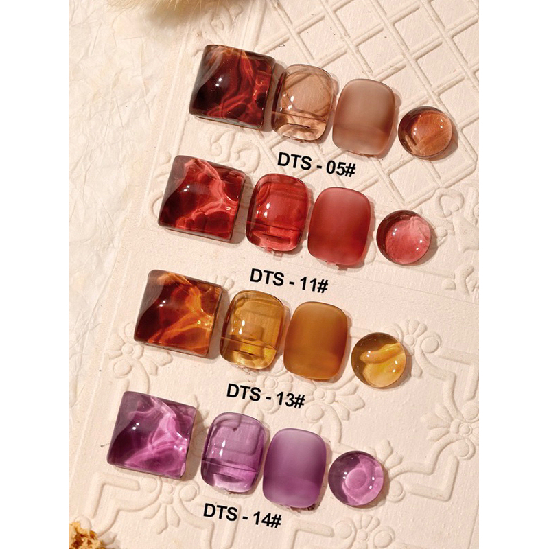 [FLASHES] DTS NAIL POLISH GEL JELLY TRANSPARENT SOAK OFF UV