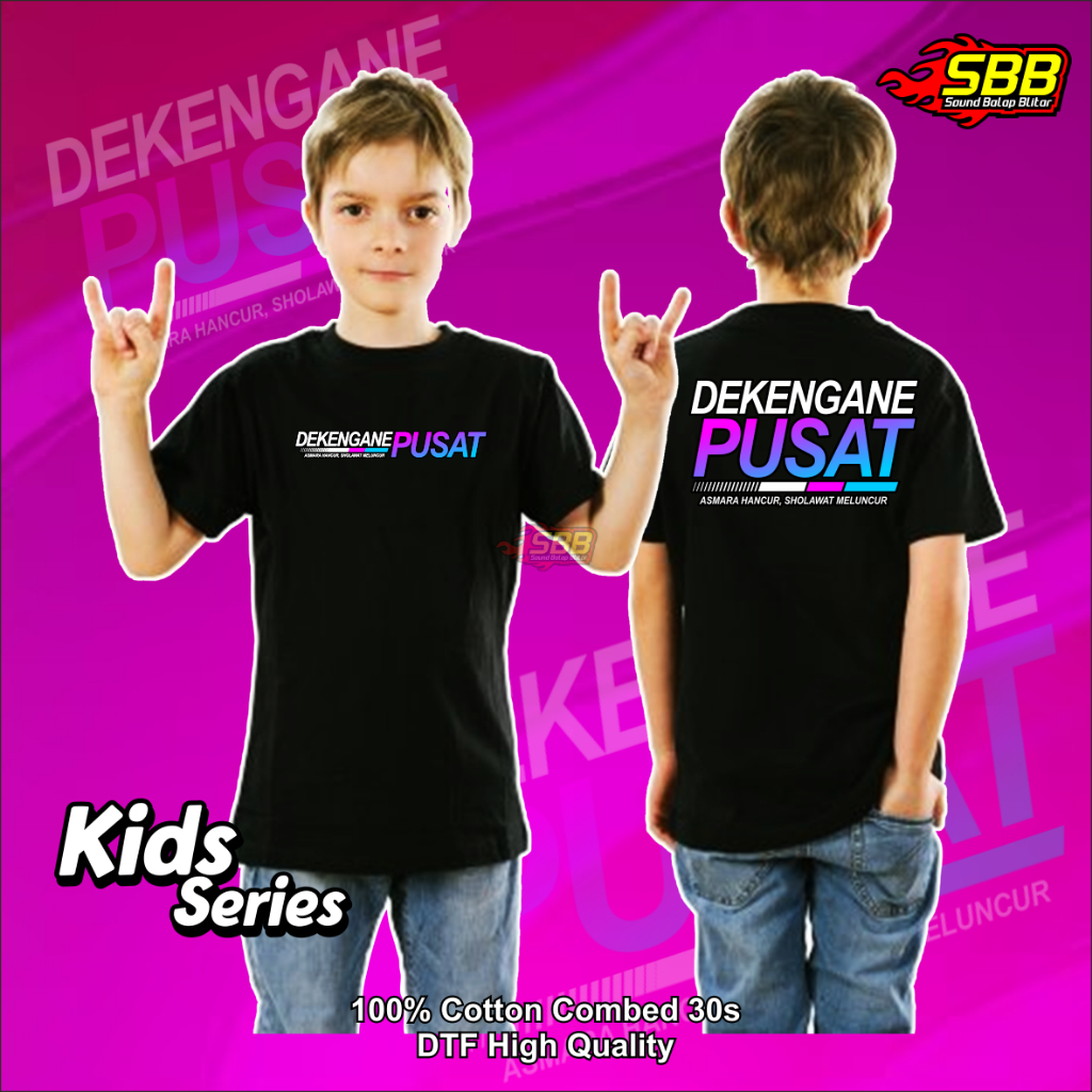 Baju Kaos Anak Viral Dekengan Pusat Katun Combed Distro Soundbalapblitar