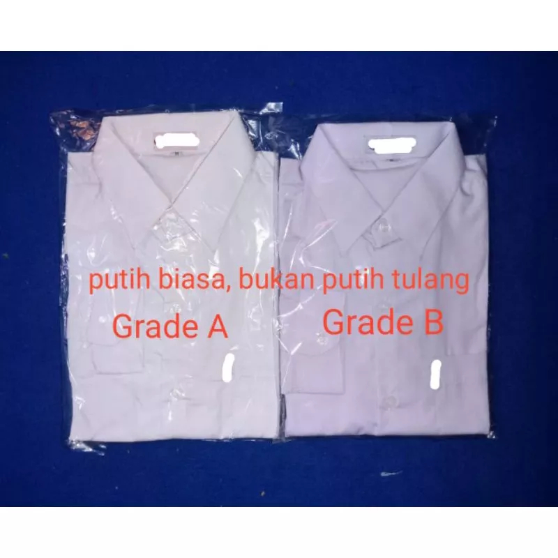 KEMEJA PUTIH POLOS / KEMEJA OSPEK (Kemeja Saja)