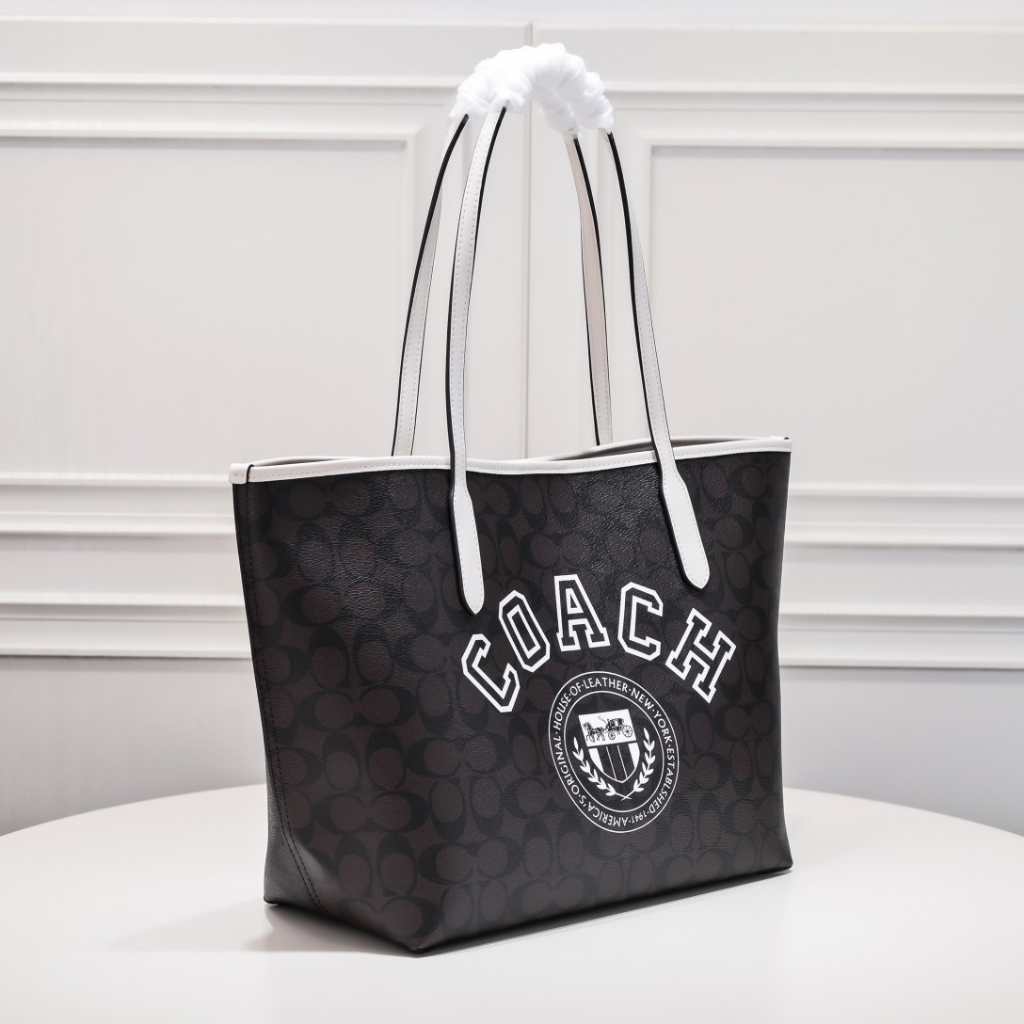 CB869 coach print style ladies shoulder bag tote shopping bag