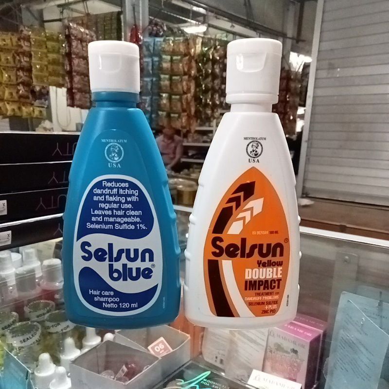 Selsun Shampoo 120ml Sampo anti ketombe sampo selsan 120ml sampo selsun yellow