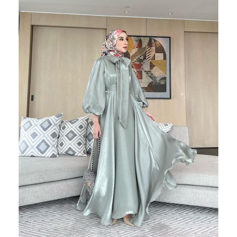 AESA DRESS SAGE Size L  By Gonegani