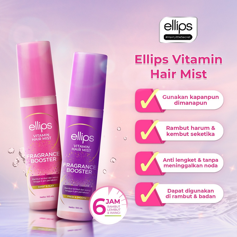 Ellips Hair Treatment Ultra 8 ml | Botol 34 ml | Bali N Soften | Bali N Protect | Hair Vitamin 45 ml | Hair Mist 100 ml