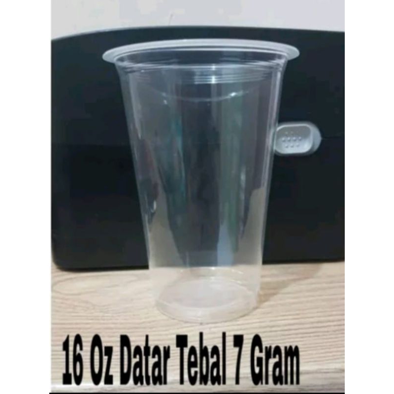 GELAS PLASTIK 16 DATAR ( M.CUP) 7 GRAM 1 Roll 50 pcs