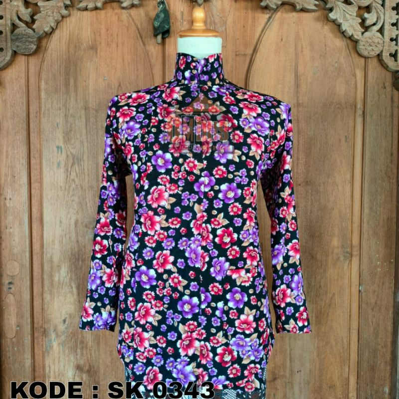 Surjan Motif Bunga kode SK 0343 | surjan kembang | baju jawa Java Ombus