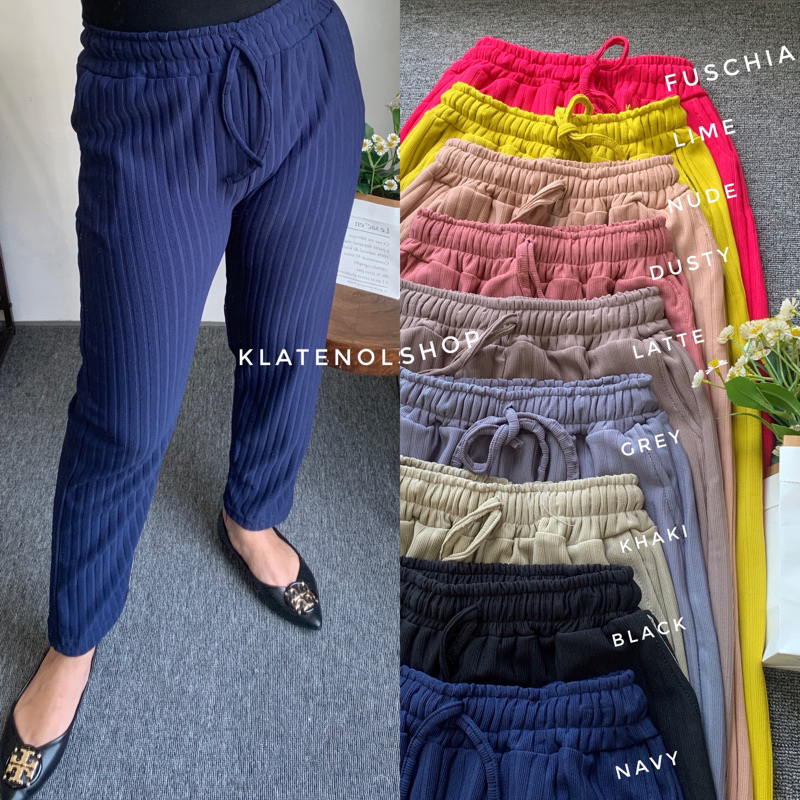 CHIQUITA KNITE PANT || BAGGY PANT KNITE HORNET