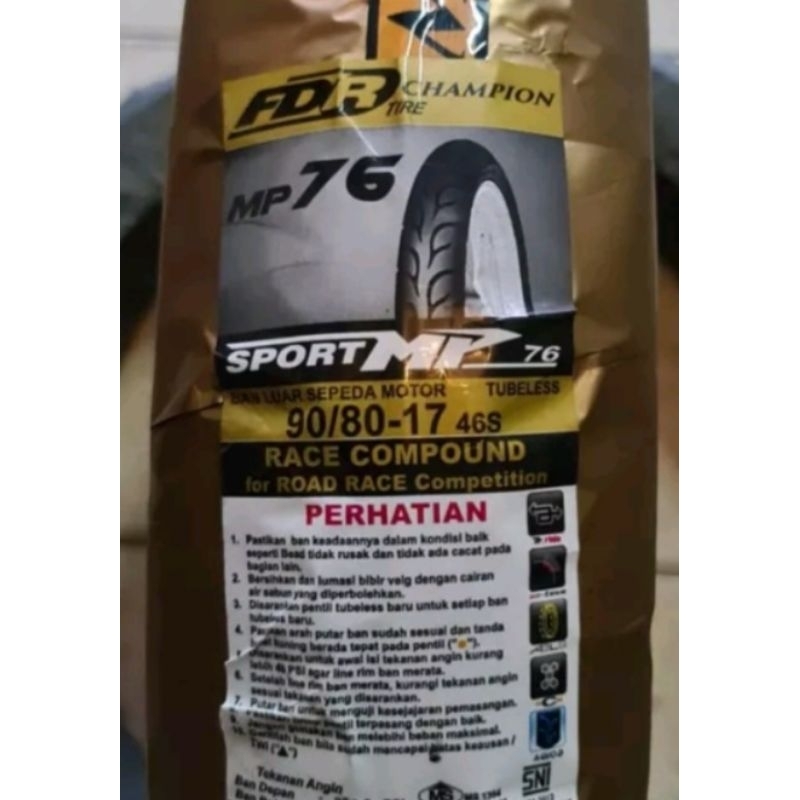 Ban FDR MP76 / MP 76 90/80-17 softcompound Tubless Racing