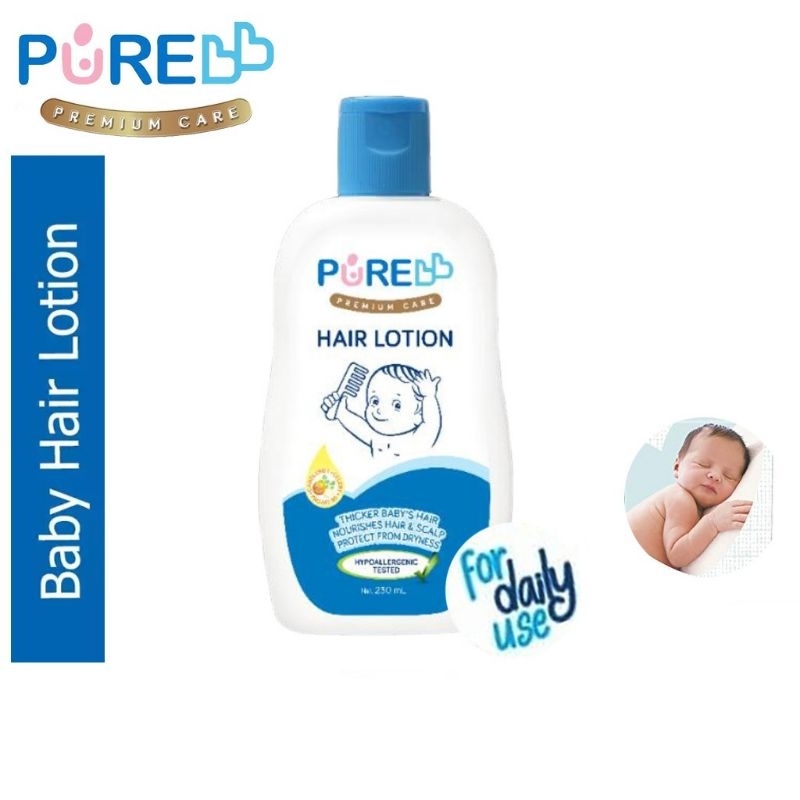 (BPOM) PureBB Hair lotion 230ml / penyubur rambut baby