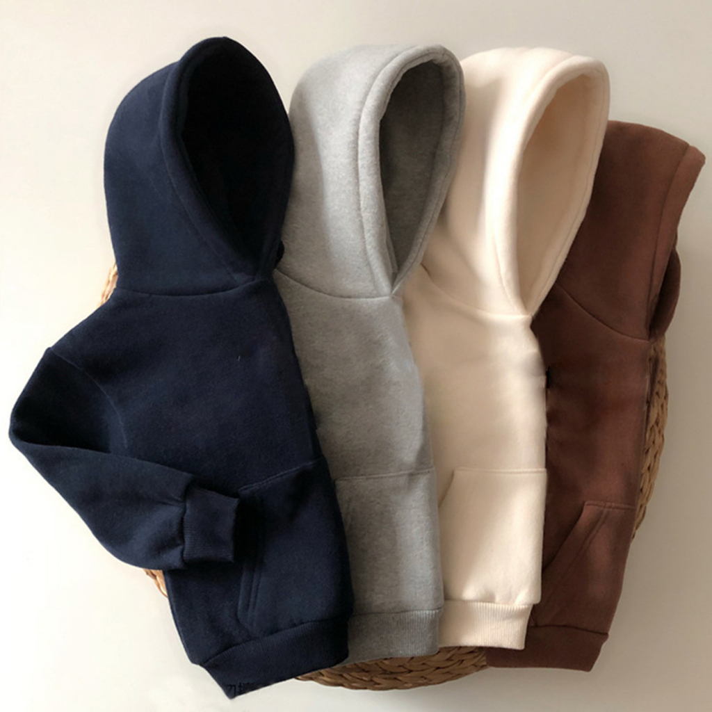 Hoodie Sweater Anak Laki-Laki Perempuan 3-12Tahun Anak Tanggung Gaya trendi Motif Banyak Warna Bervariasi Warna-warni Soft Color Sweater Anak