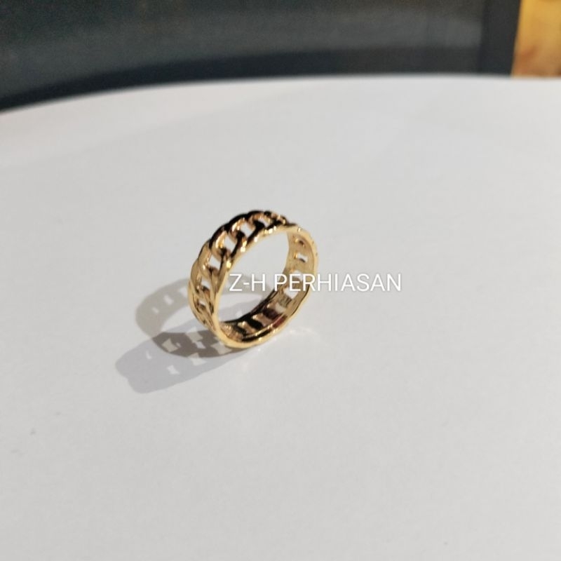 cincin wanita rantai lingkar full coin terbaru880