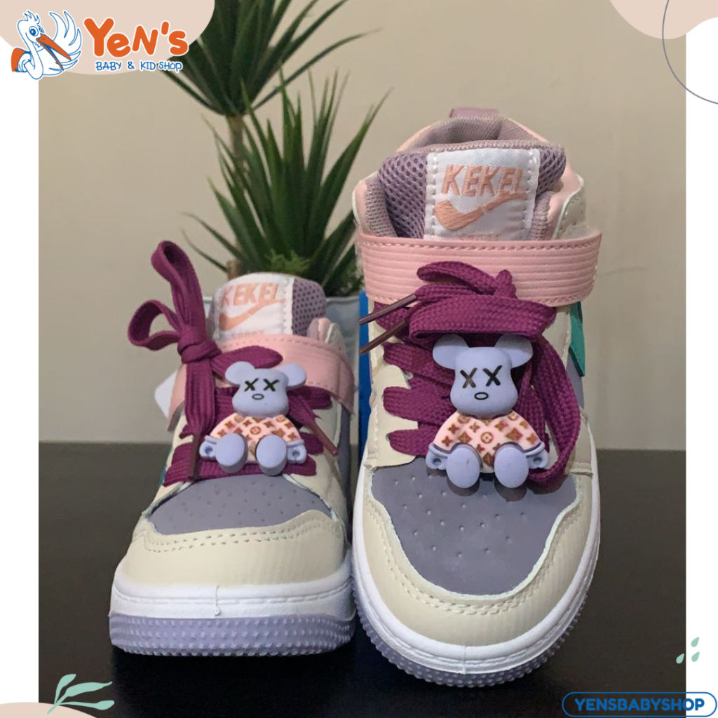 Sepatu Sneakers Anak laki Laki &amp; Perempuan Strap Perekat