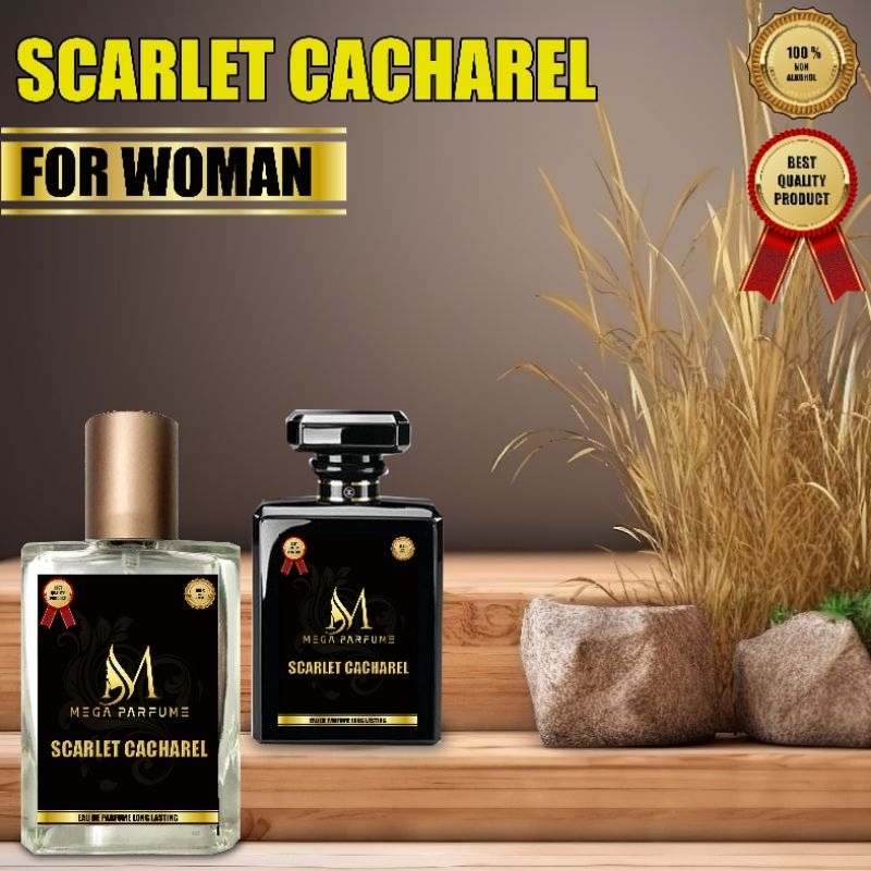 Mega Parfume - Parfum Wanita Tahan Lama Aroma Fresh Berkelas Elegan Inspired By SCARLET CACHAREL