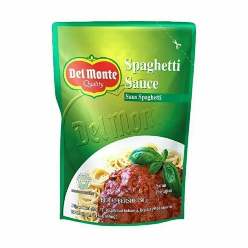 

DELMONTE SPAGHETTI SAUCE 250GR / DEL MONTE SSPAGHETTI SAUCE / SAUS SPAGETI