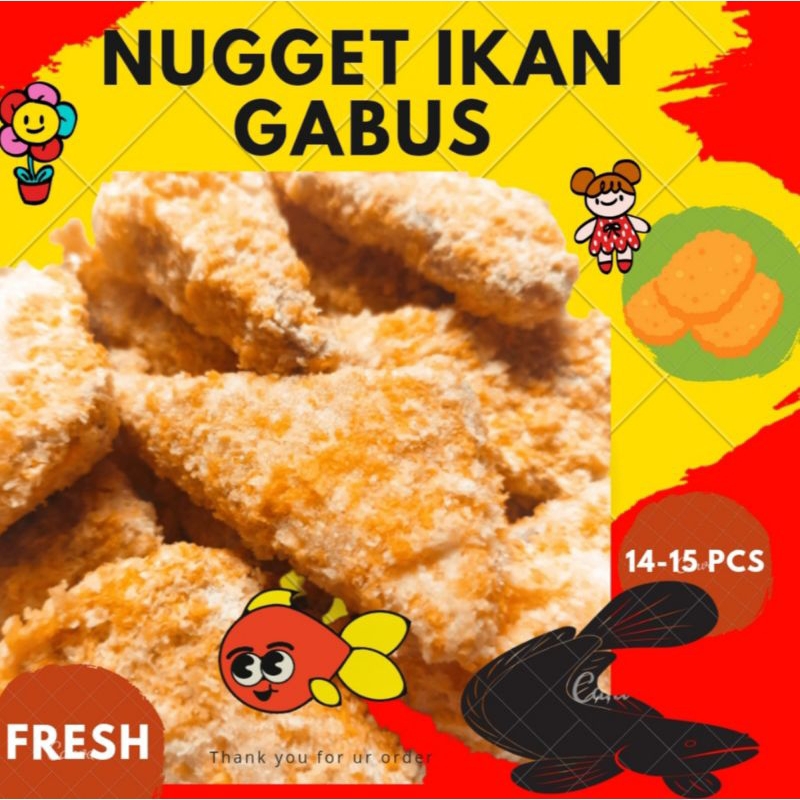 NUGGET IKAN GABUS HOMEMADE TINGGI PROTEIN (14-15 PCS)