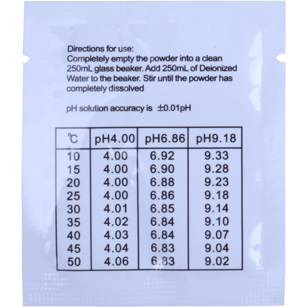 1 pcs Serbuk Kalibrasi pH meter bubuk calibrate buffer powder Solution