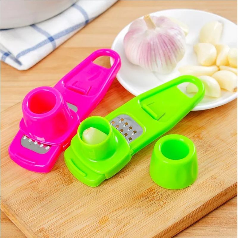 PARUTAN MINI ONION SLICER / PARUTAN BAWANG PUTIH ALAT PENGHANCUR BAWANG PUTIH SET ALAT PRESS PISAU PARUTAN DAPUR MULTIFUNGSI