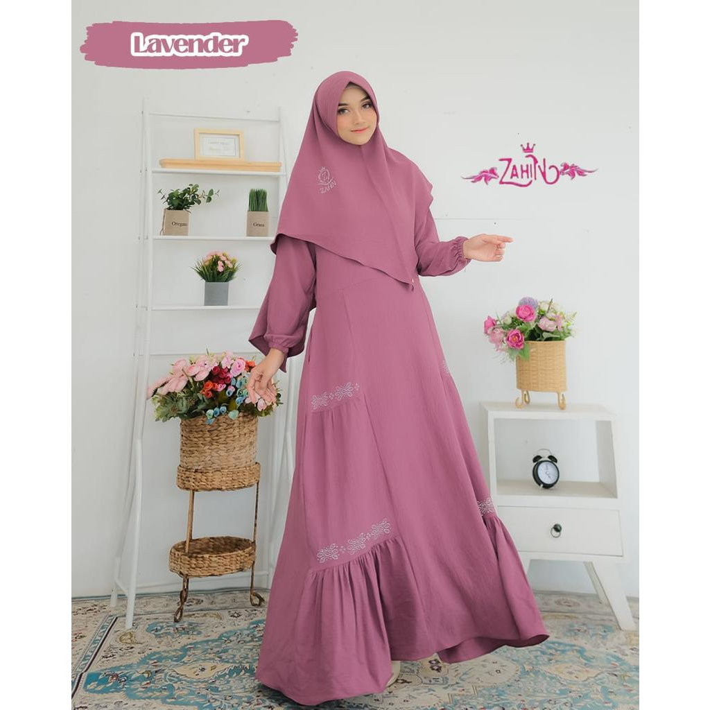 GAMIS SET HIJAB MAHARANI SET SYAR'I/ GAMIS ZAHIN ORIGINAL