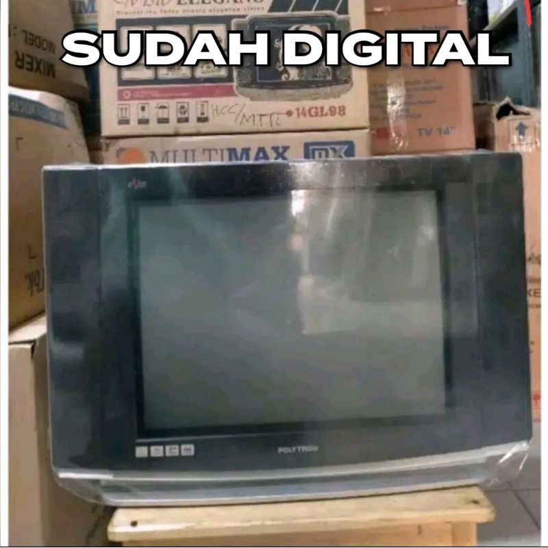DIGITAL TV POLYTRON TABUNG ULTRA SLIM 21 inch