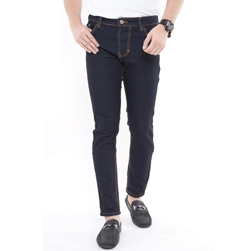Celana Jeans Pria Dewasa Slimfit Stretch Denim Washed Jeans