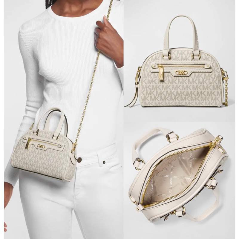 (no dust bag) mk williamsburg bowling bag vanilla cream sale