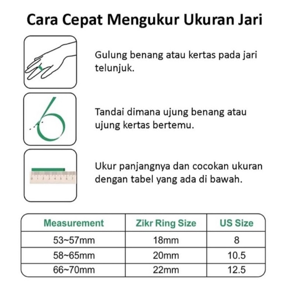 Cincin Tasbih Digital SKMEI ZIKR iQibla Tasbih Smart Ring Bluetooth Connect WATCHKITE WKOS