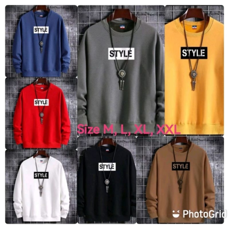 KAOS PRIA ( STYLE ) BAJU DISTRO PRIA LENGAN PANJANG MODEL TERBARU