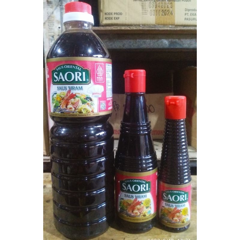 

Saos Tiram Oyster Sauce SAORI Botol Ukuran 1000ml 270ml 133ml