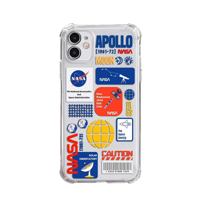 Casing Soft Case Hp Iphone 13 12 11 pro Max Xr X Xs Max 6 6s 7 8 Plus Motif Nasa
