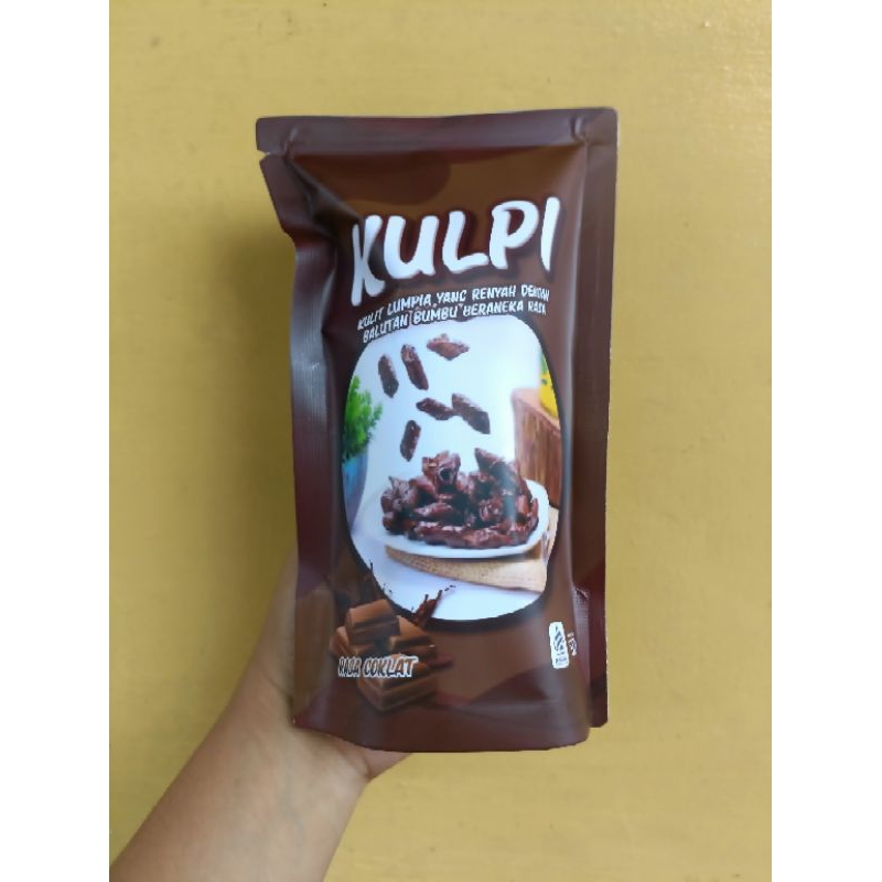 

keripik kulit lumpia lumer rasa Coklat, cruncy