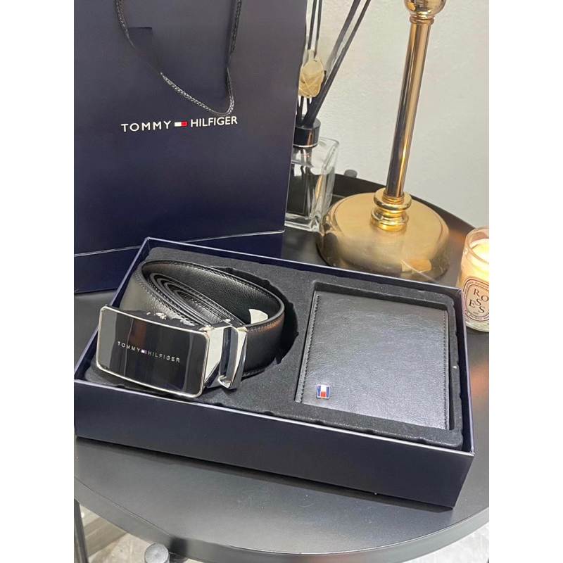 [BISA COD✅] TOMMY HILFIGER WALLET BELT GIFT SET PACKAGE / DOMPET SABUK TOMMY HILFIGER / DOMPET KULIT PRIA / IKAT PINGGANG SABUK KULIT PRIA / DOMPET SABUK SEKOLAH KULIAH KANTOR KERJA