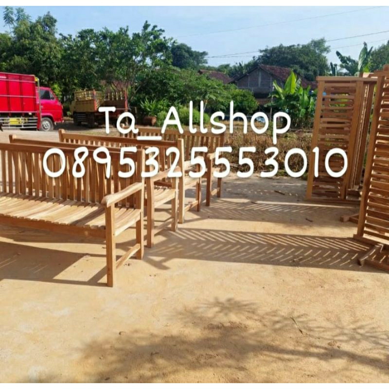 KURSI BANGKU / KURSI TAMAN KAYU JATI