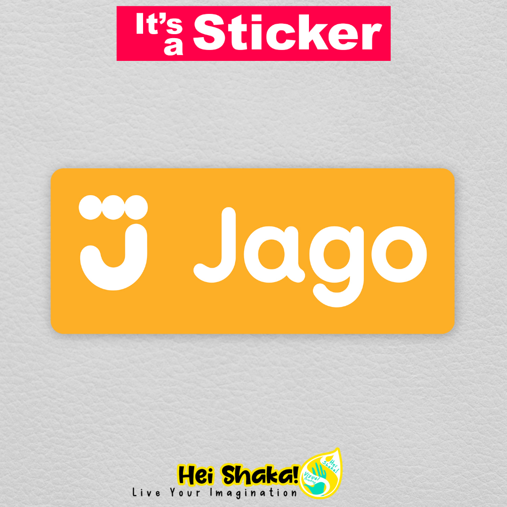 

Heishaka Stiker Bank Jago Kuning Sticker Vinyl Anti Air