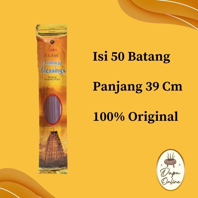 Dupa Hio India Red Bathi Savitri Ashirwad Blessing isi 50 Sticks