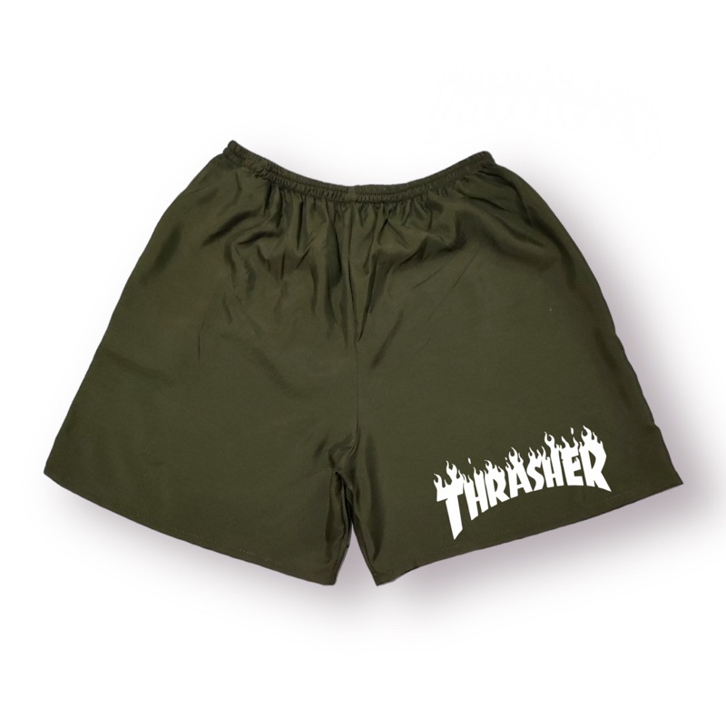 JEFFORD Boxer Pria Sablon DTF 02 | Boxer Pria Wanita | Boxer Pantai | Celana Boxer | Celana Dalam-THRASHER ARMY