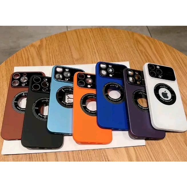 Hard Case Magnetik Support Magsafe Wireless Charging Phone Case Lubang Magsafe Big Window Jendela Besar With Ring Lensa Kamera Untuk Iphone 13 Iphone 13 Pro iphone 13 Pro Max Iphone 14 iphone 14 Plus iphone 14 Pro iphone 14 Pro Max