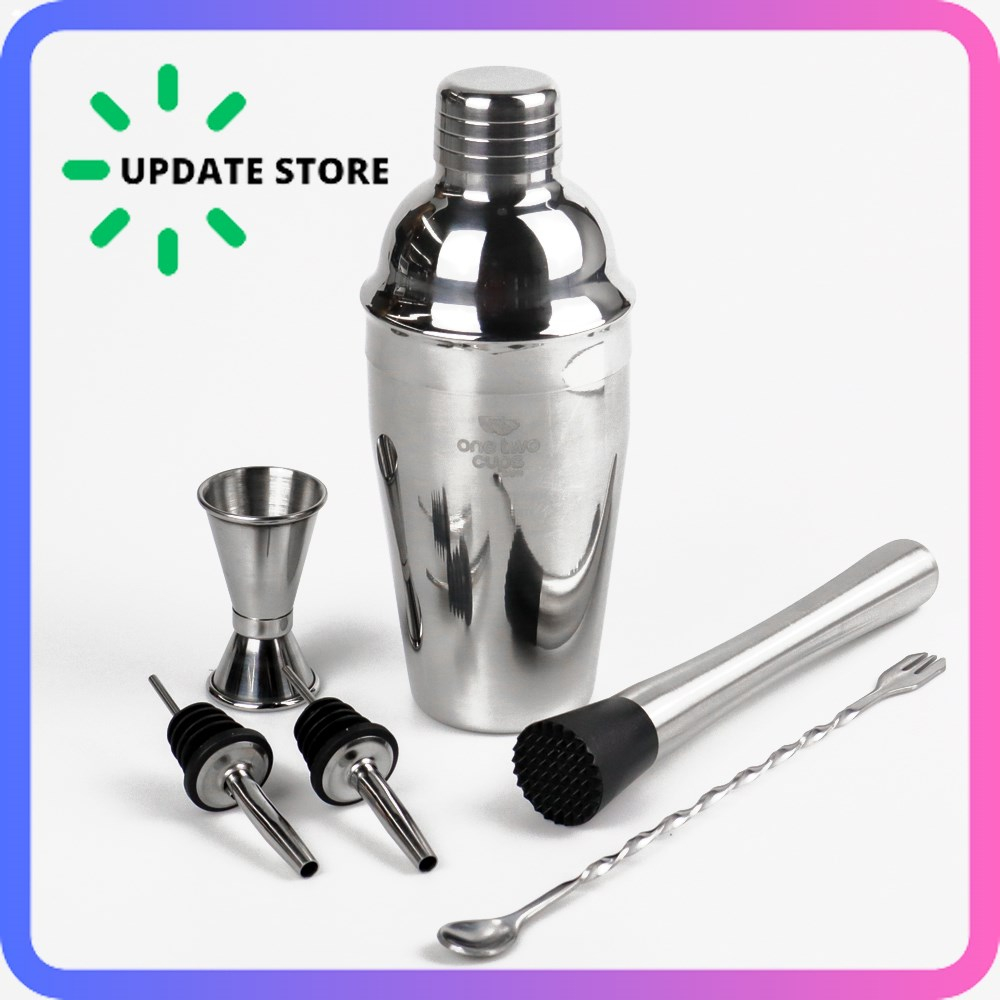 Botol cocktail shaker pengocok Minuman Style Stainless - Jigger Set