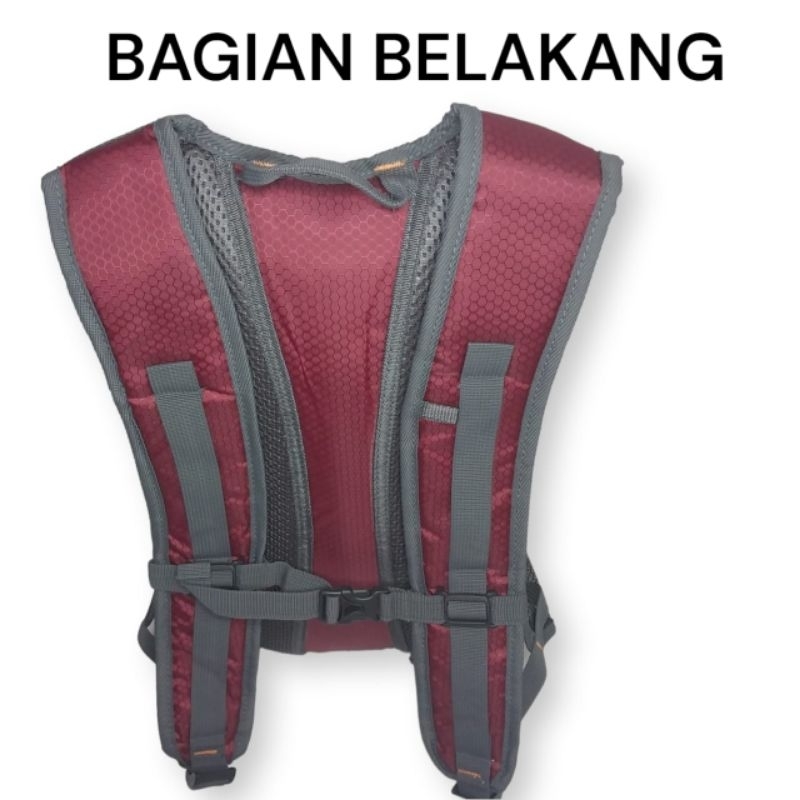 Tas Trail Croos Tas Ransel Pria Kecil Adventure Motor Cross Gertrack  Backpack Tas Punggung Sepeda Roadbike  Mtb Gunung Hiking Running  Sekolah Tas Kuliah Tas Punggung SMP SMA SMK free raincover