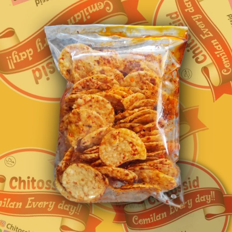 

Opak cikruh pedas daun jeruk cemilan nagih