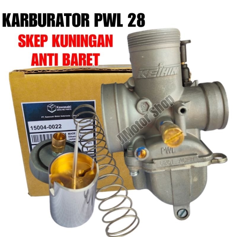 KARBURATOR KARBU PWL 28 NINJA R RR SS - KARBU KARBURATOR PE28 PE 28 Keihin KSVCI Original Thailand Ketrik Gampang Di Setting