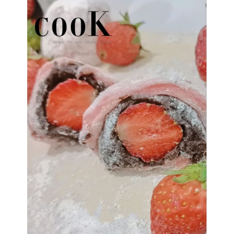 Daifu Mochi Strawberry+Coklat