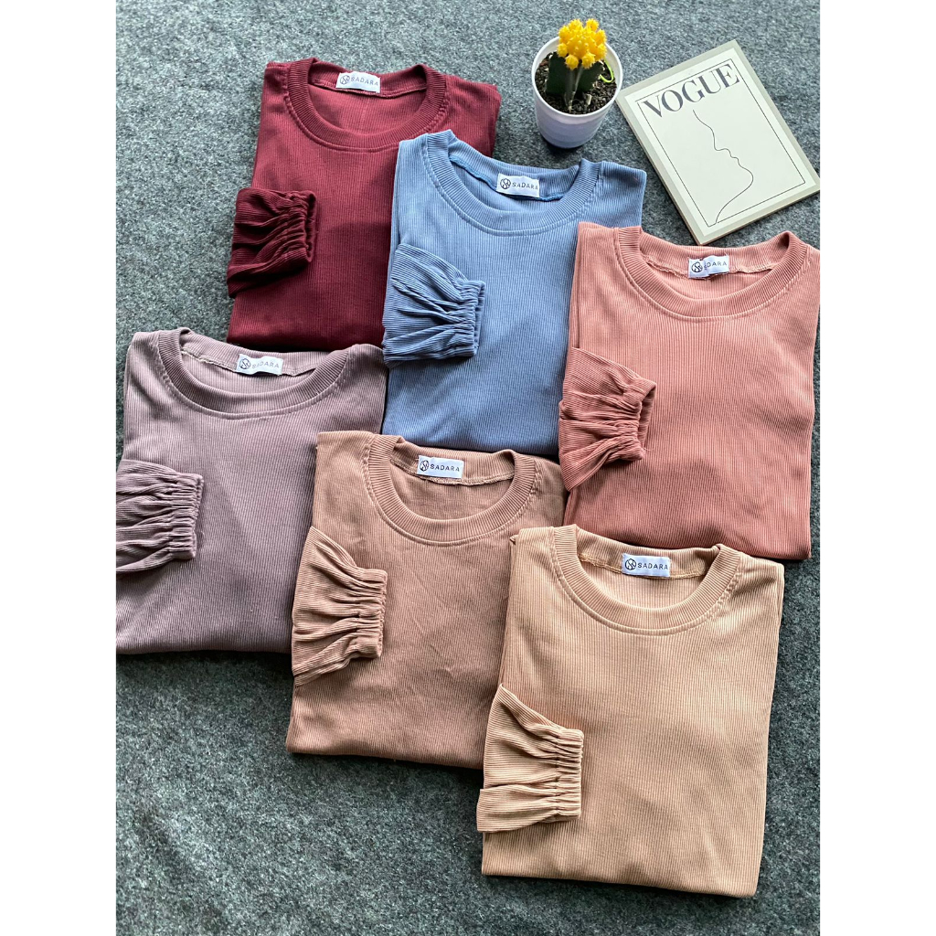 1KG MUAT 4PCS | TUNIK RIB KNIT FASHION WANITA