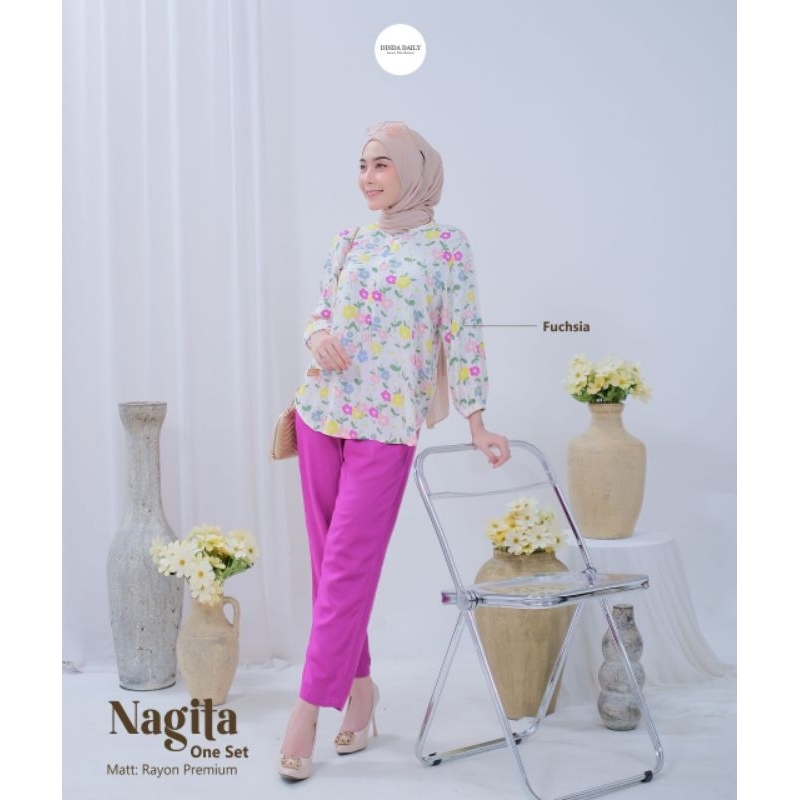 Nagita set.setelan Dinda daily.setelan rayon terbaru