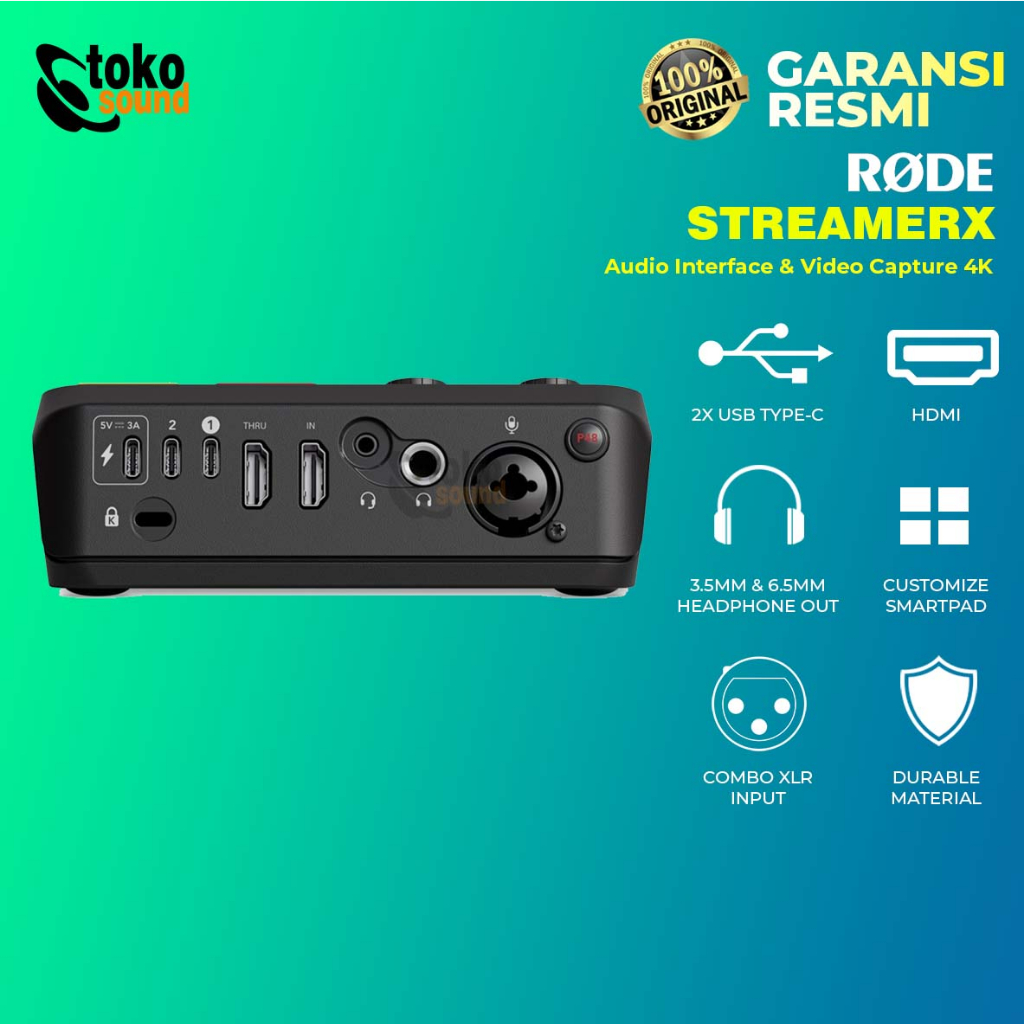 RODE STREAMER X Audio Interface and Video Capture Card