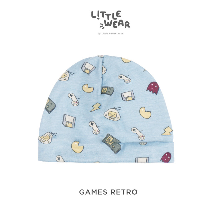 Topi Bayi Anak Little Palmerhaus Little Wear Baby Hat Games / Music / Cinema Retro 1pcs