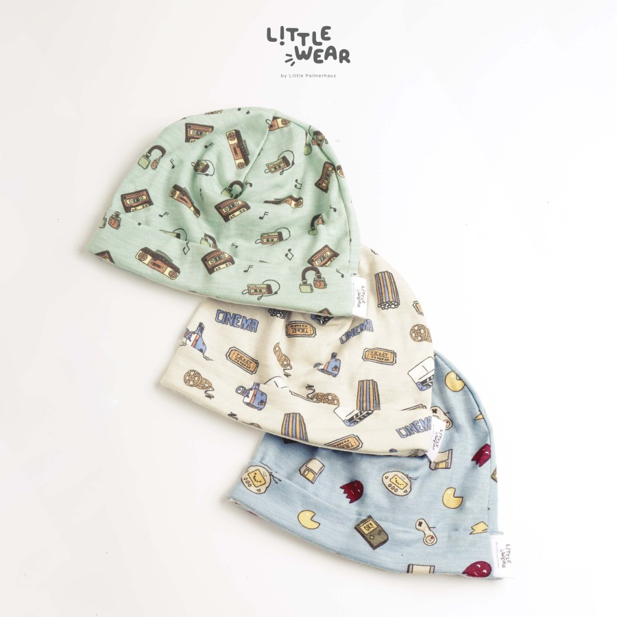 Topi Bayi Anak Little Palmerhaus Little Wear Baby Hat Games / Music / Cinema Retro 1pcs