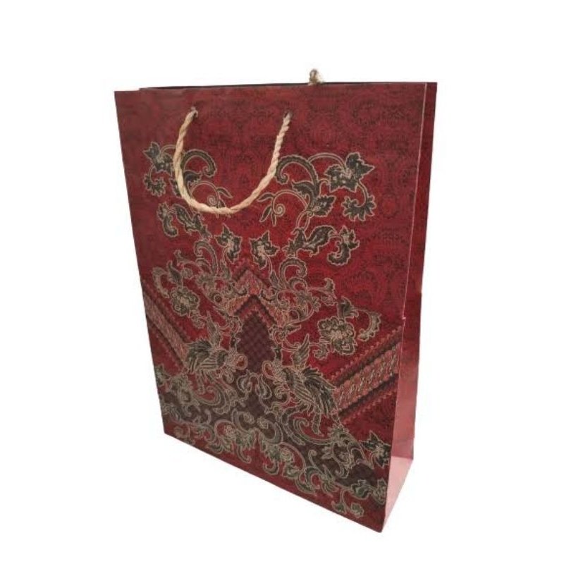 

[ LUSIN ] PAPERBAG 30X40x13 BATIK / PAPER BAG XL BATIK 30 X 40 X13 / TAS HANDLE C BATIK